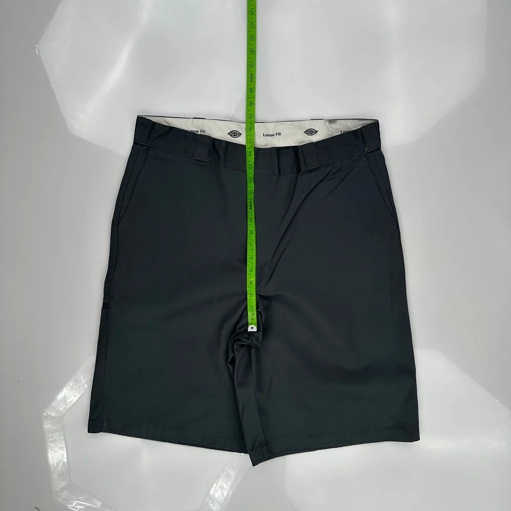Dickies Baggy Shorts - 38W 10L Black Cotton Blend - Image 4