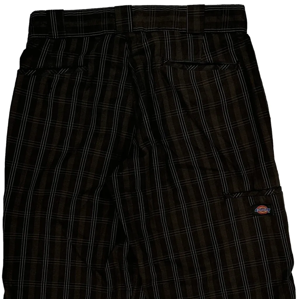 Dickies Checked Shorts - 30W 13L Brown Cotton - Image 6