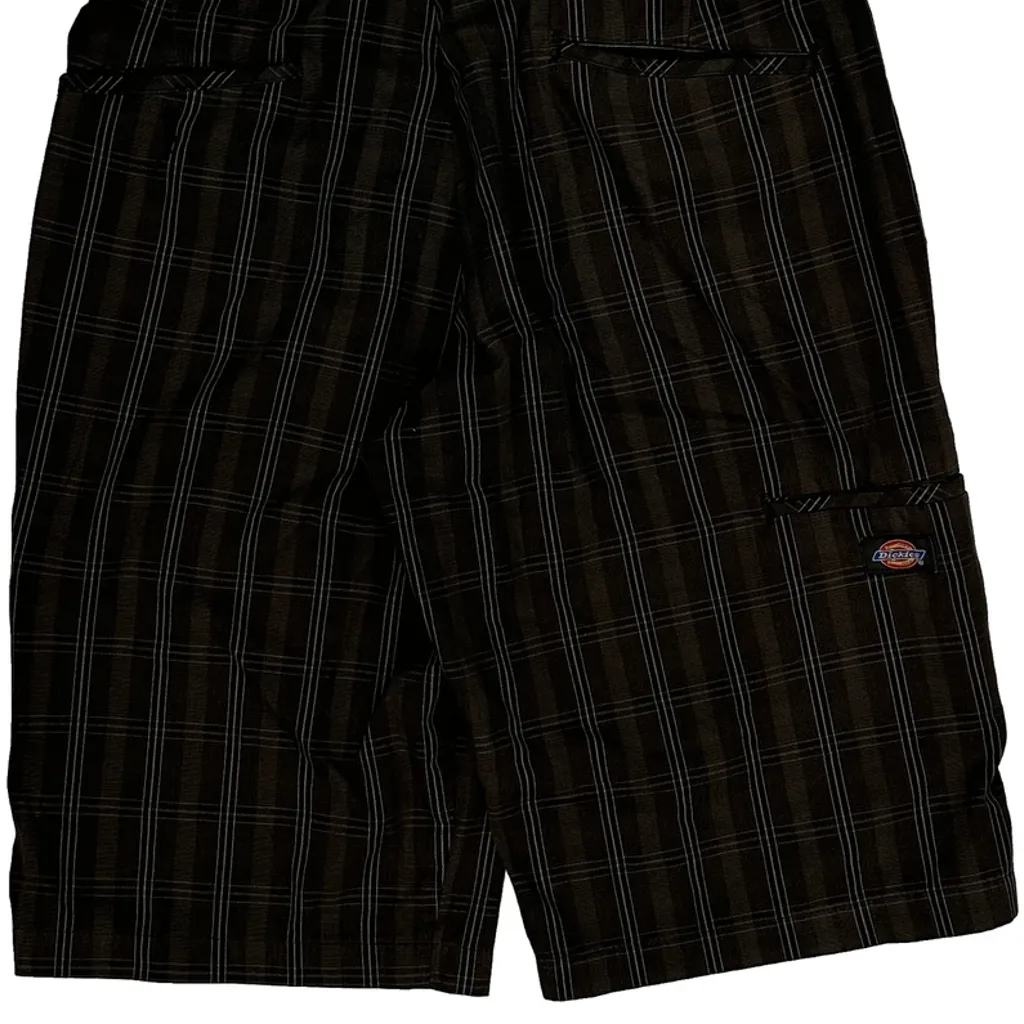 Dickies Checked Shorts - 30W 13L Brown Cotton - Image 7