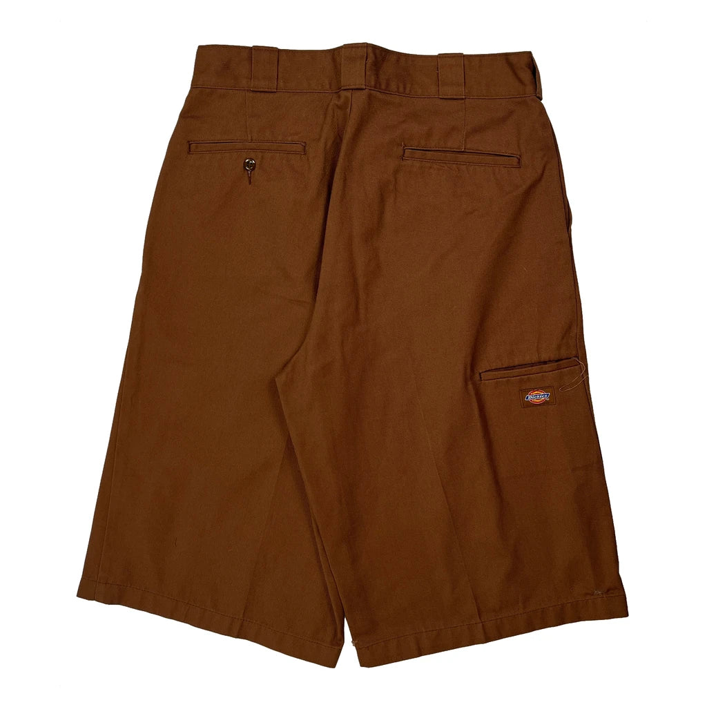 Dickies Shorts - 32W 13L Brown Polyester Blend