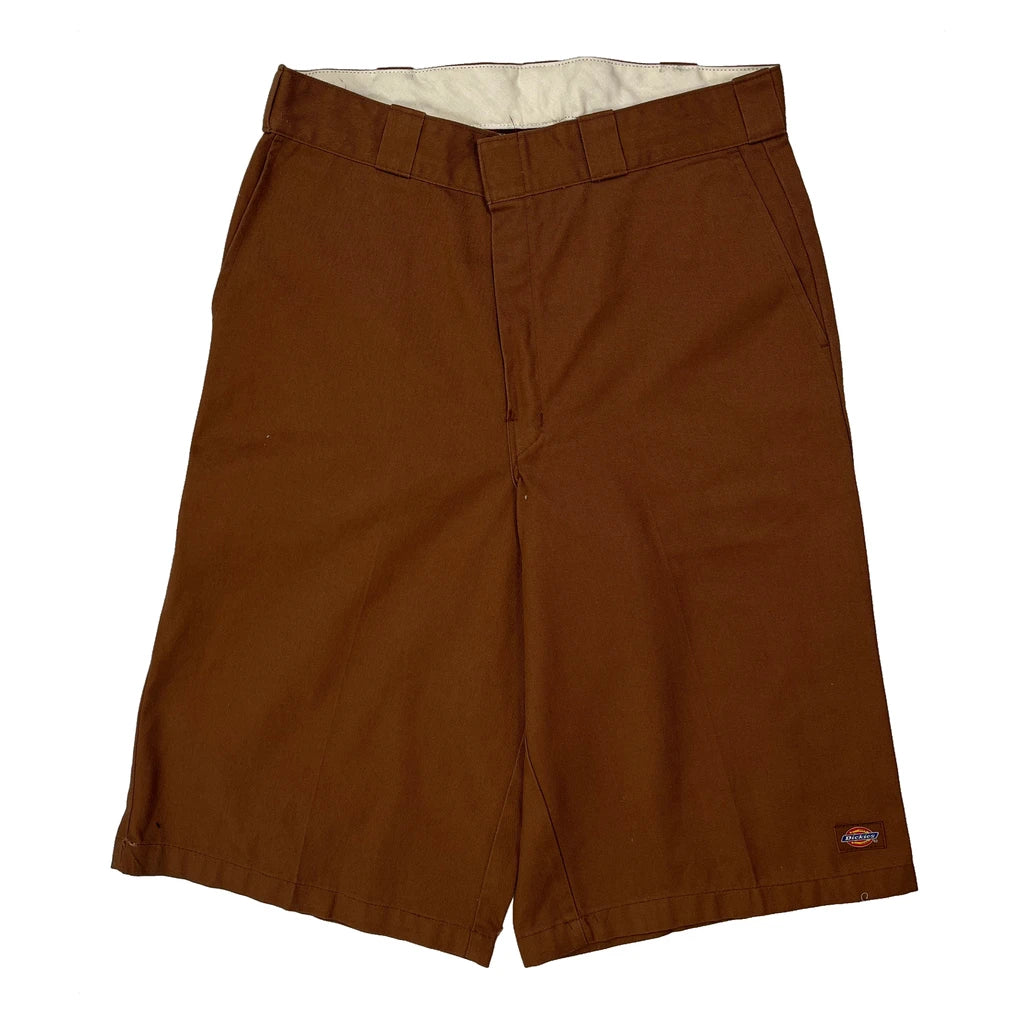 Dickies Shorts - 32W 13L Brown Polyester Blend - Image 2