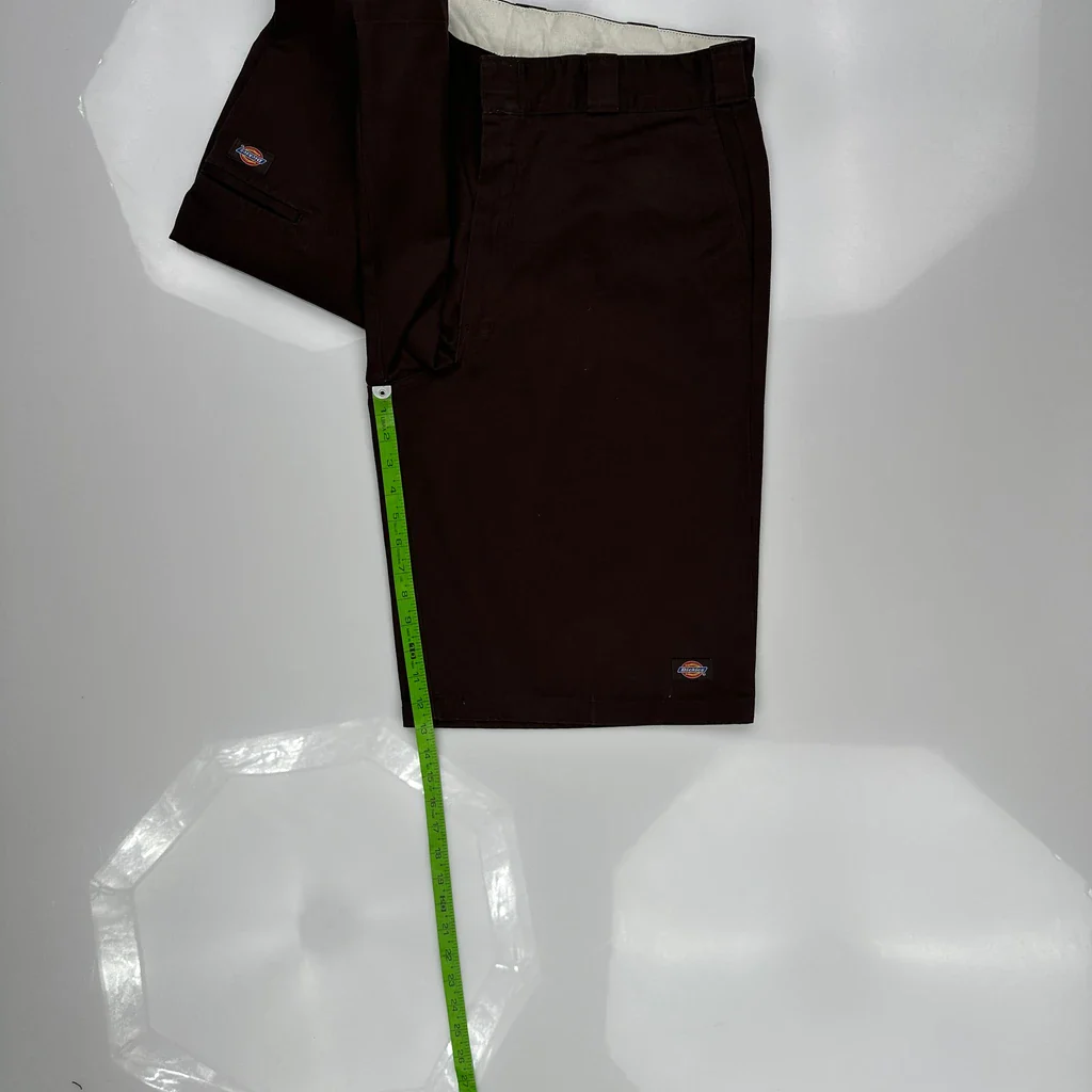 Dickies Baggy Shorts - 34W 10L Brown Polyester Blend - Image 5