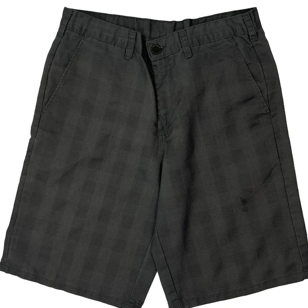 Dickies Checked Shorts - 30W 11L Grey Cotton - Image 9