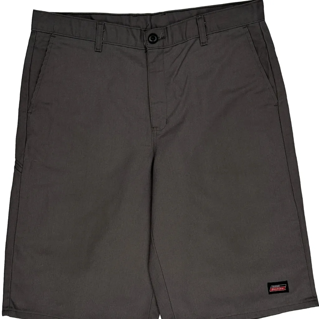 Dickies Baggy Shorts - 34W 11L Grey Polyester Blend - Image 10