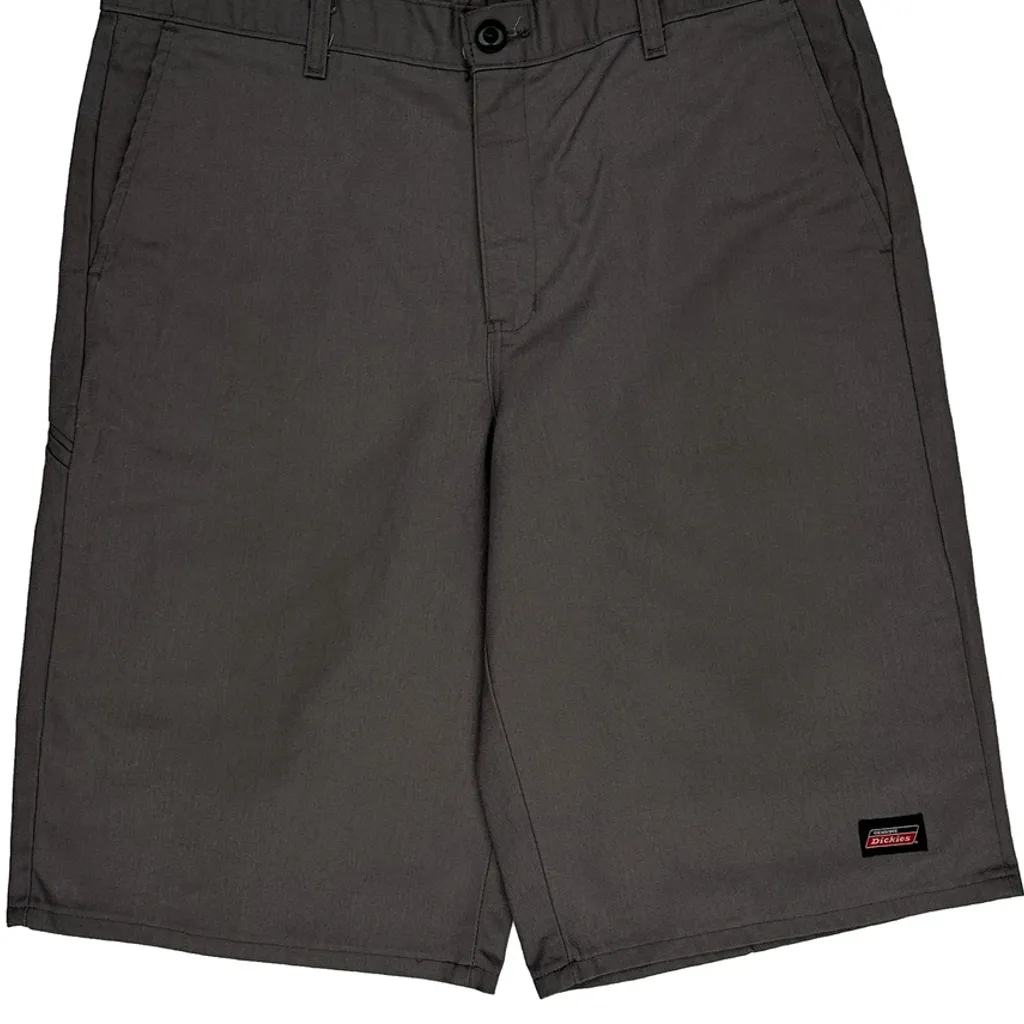 Dickies Baggy Shorts - 34W 11L Grey Polyester Blend - Image 9