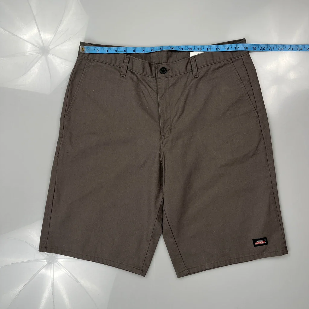 Dickies Shorts - 36W 13L Grey Polyester Blend - Image 3