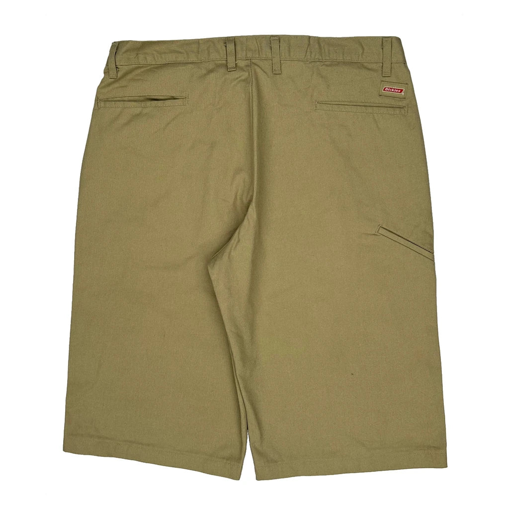 Dickies Baggy Shorts - 36W 10L Khaki Polyester Blend