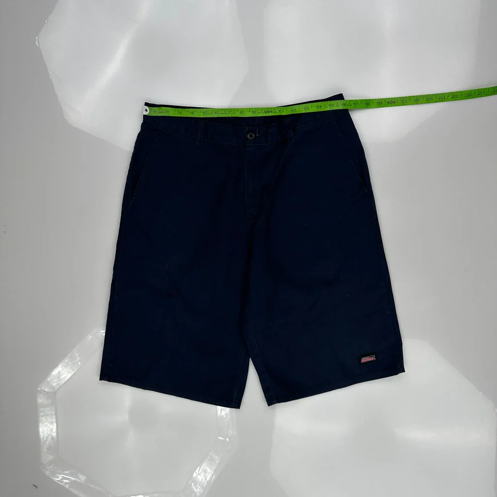Dickies Shorts - 32W 11L Navy Polyester Blend - Image 3