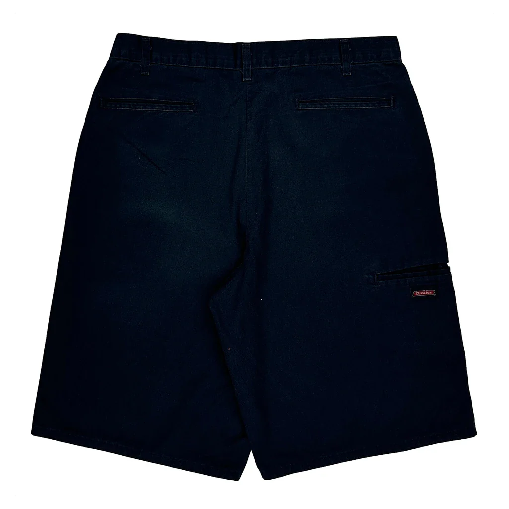 Dickies Shorts - 32W 12L Navy Polyester Blend