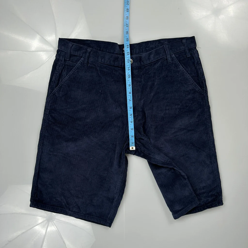 Dickies Baggy Shorts - 36W 11L Navy Cotton - Image 4