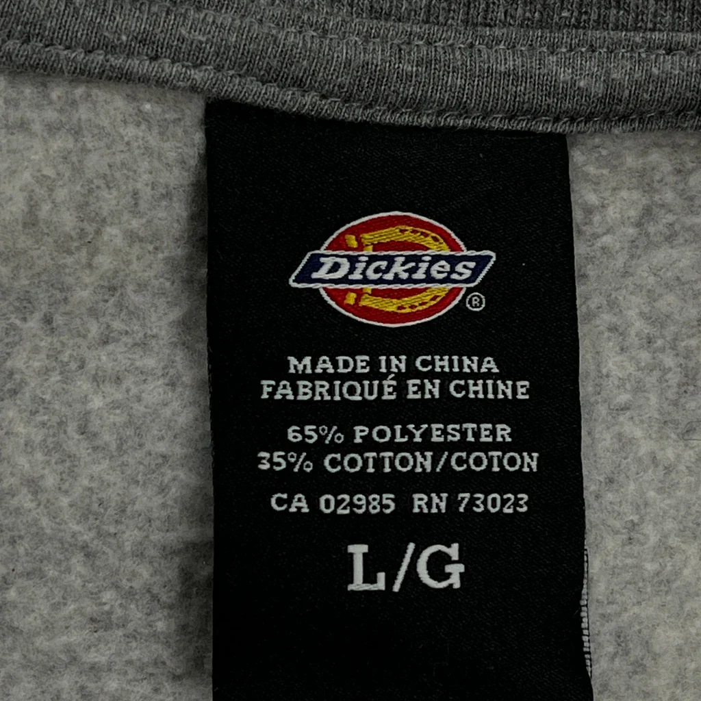 Dickies Sweatshirt - Large Gray Polyester Blend - Image 3