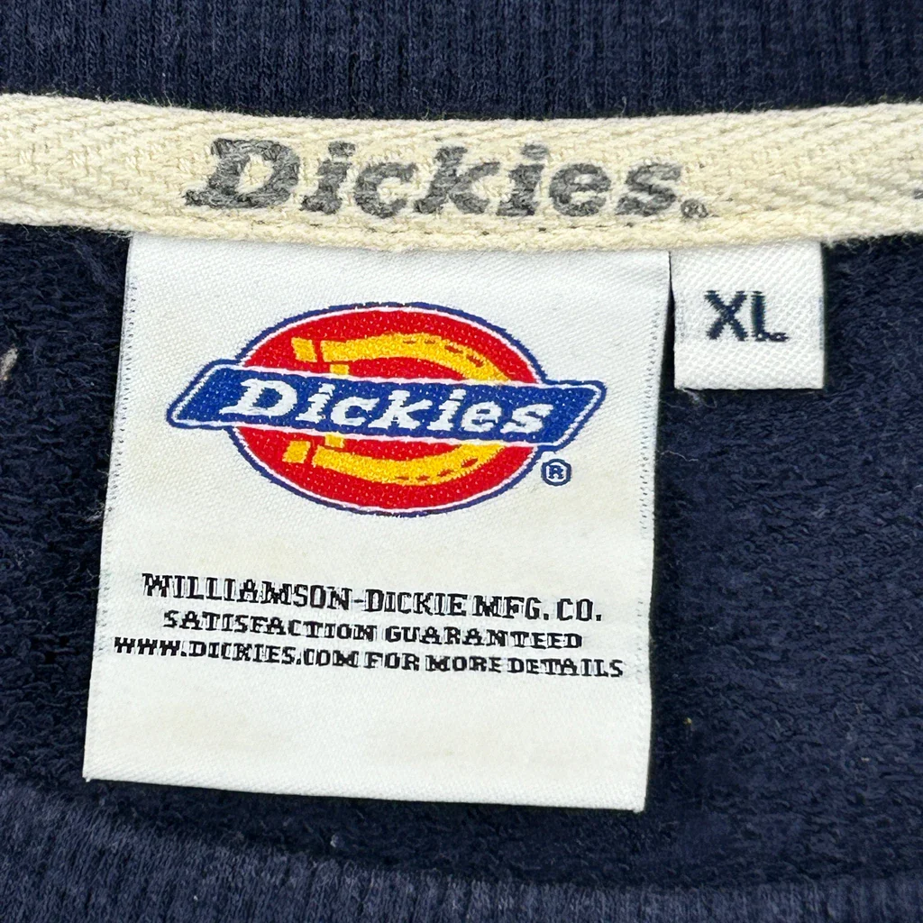 Dickies Graphic Sweatshirt - XL Navy Cotton - Image 3
