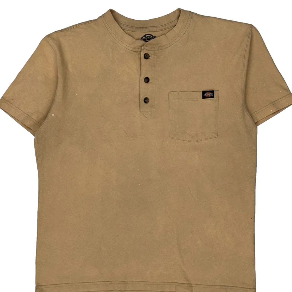 Dickies T-Shirt - Large Beige Cotton - Image 4