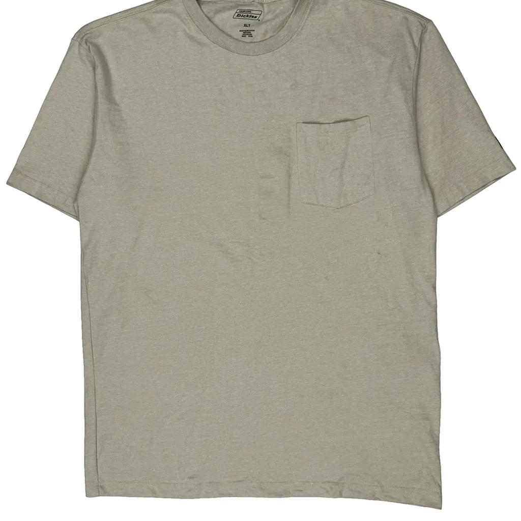 Dickies Tall T-Shirt - XL Beige Cotton Blend - Image 5