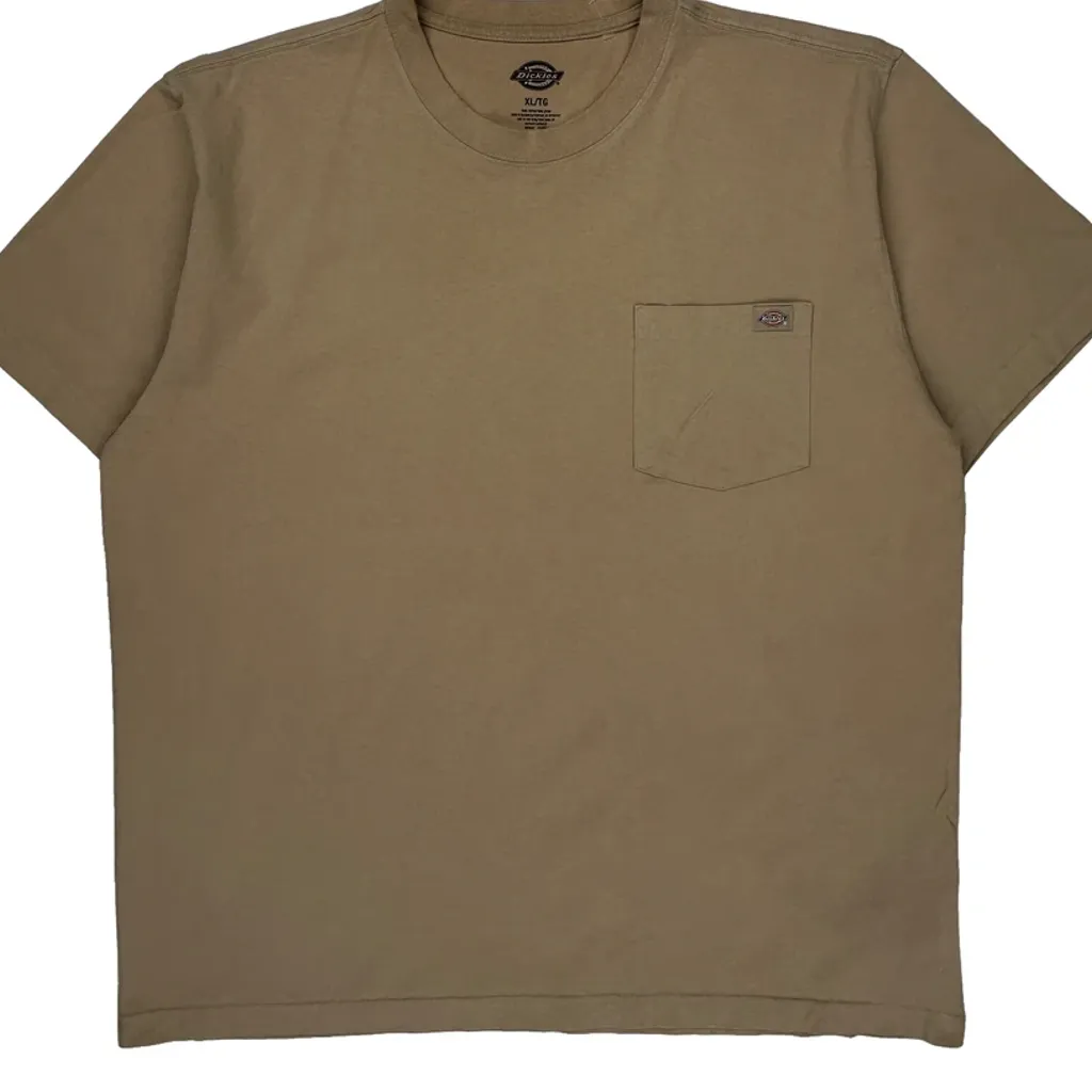 Dickies T-Shirt - XL Beige Cotton - Image 4
