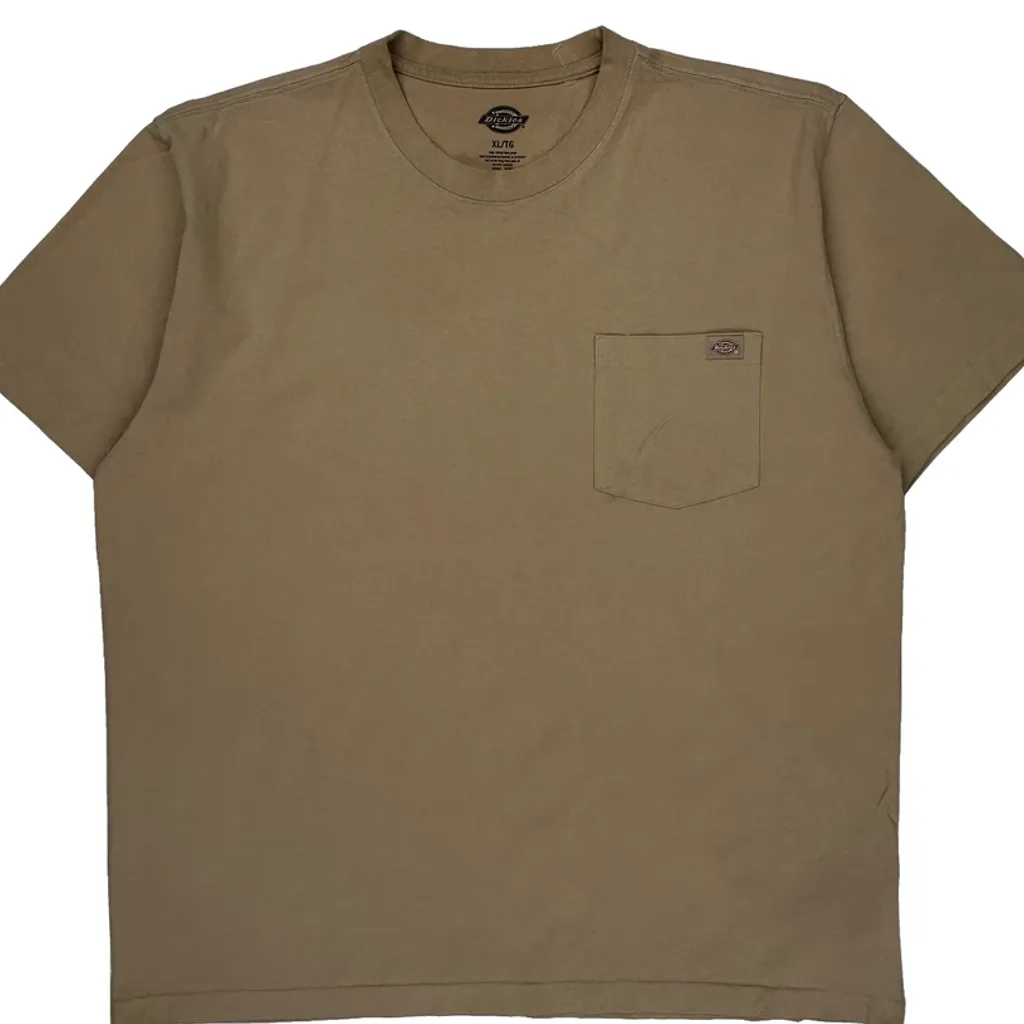 Dickies T-Shirt - XL Beige Cotton - Image 5