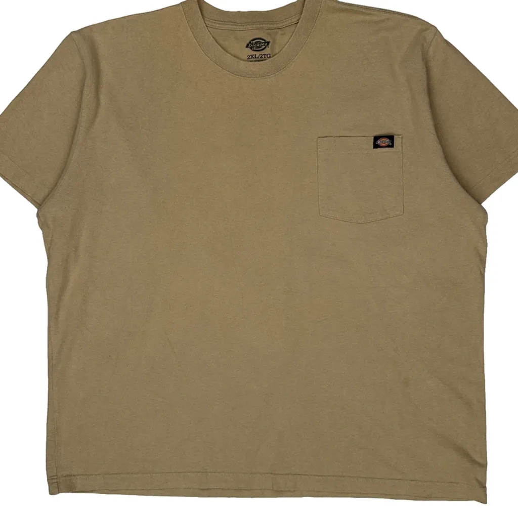 Dickies T-Shirt - 2XL Beige Cotton - Image 4