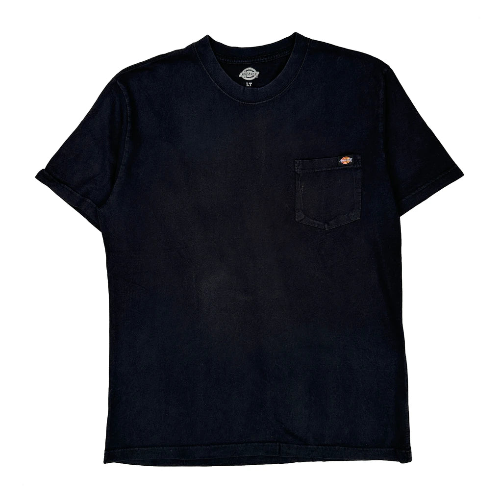 Dickies Tall T-Shirt - Large Black Cotton