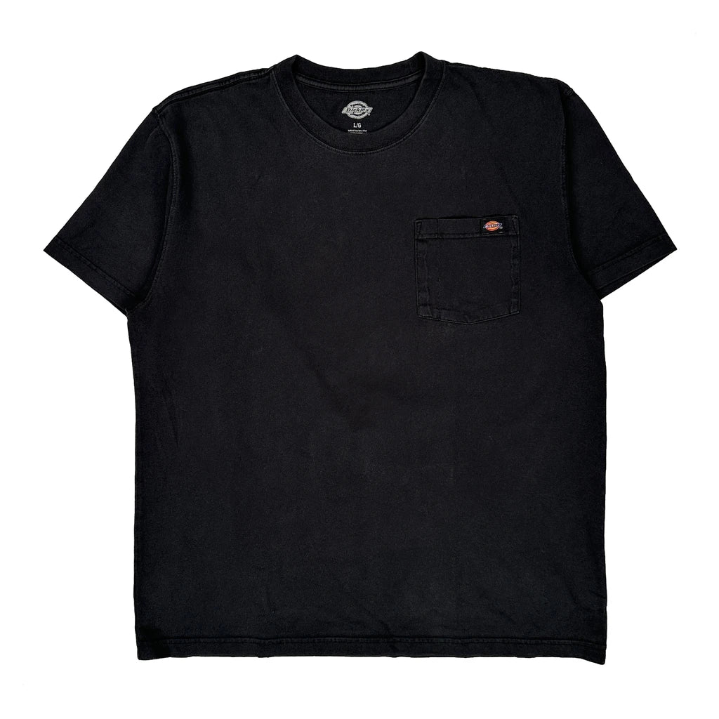 Dickies T-Shirt - Large Black Cotton