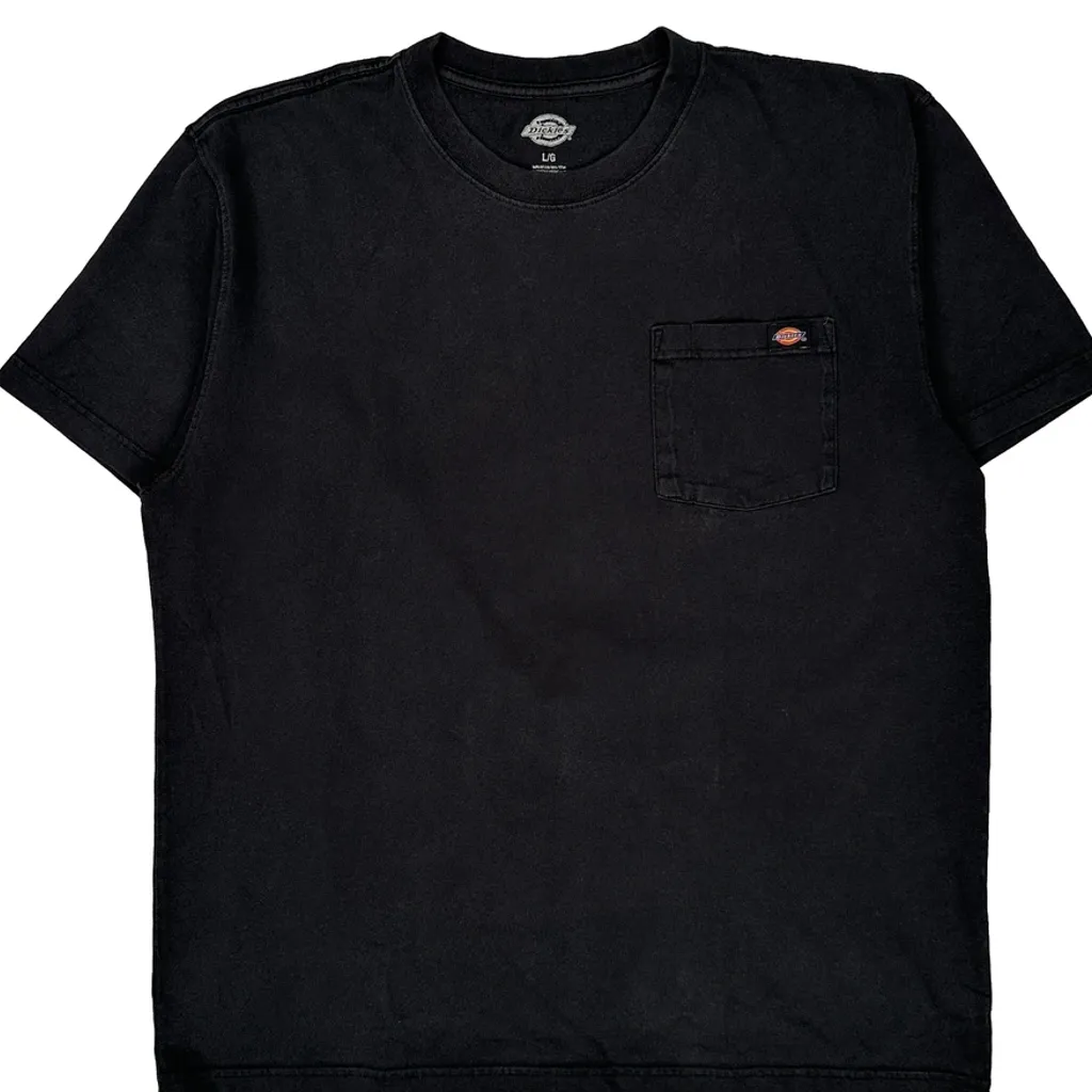 Dickies T-Shirt - Large Black Cotton - Image 5
