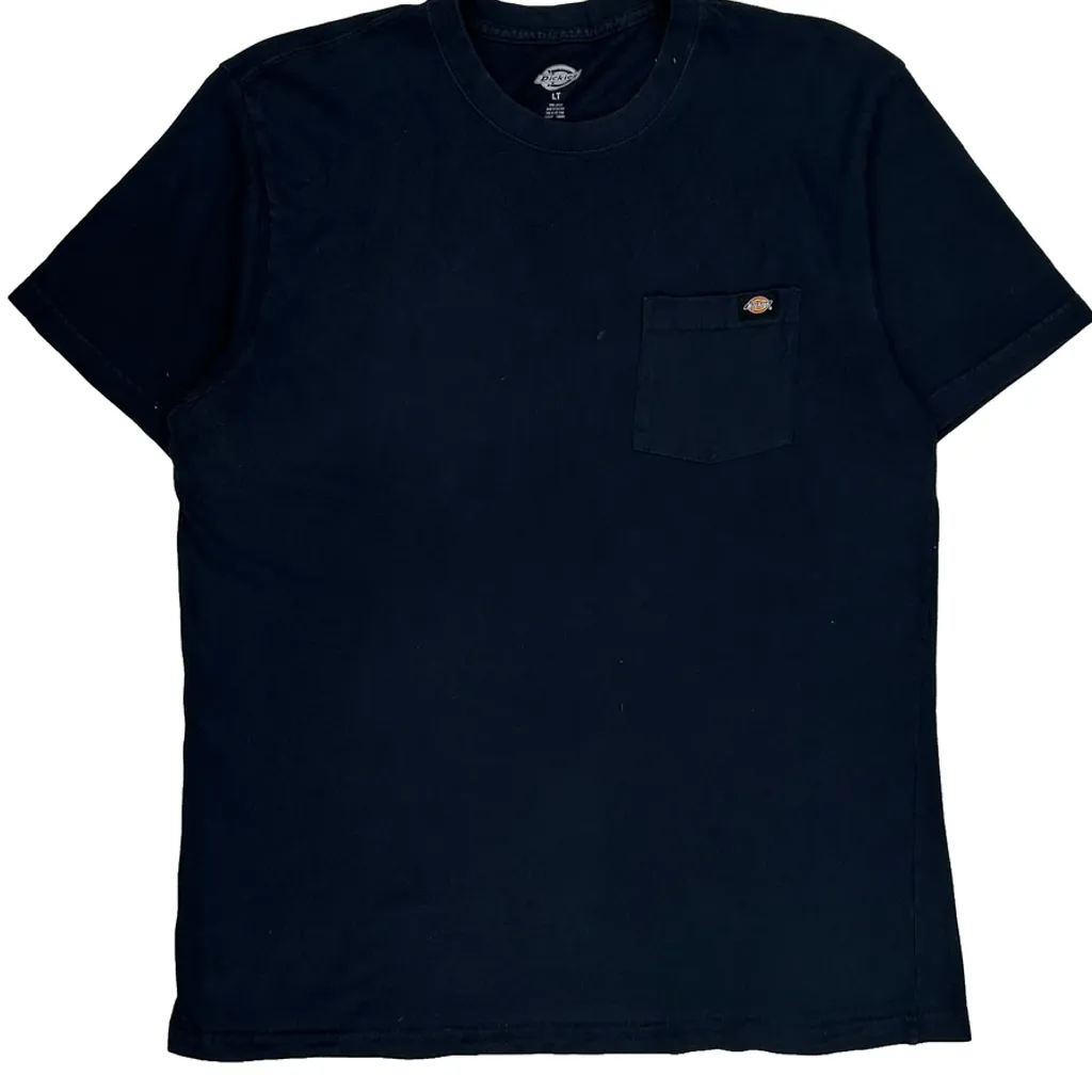 Dickies Tall T-Shirt - Large Black Cotton - Image 5