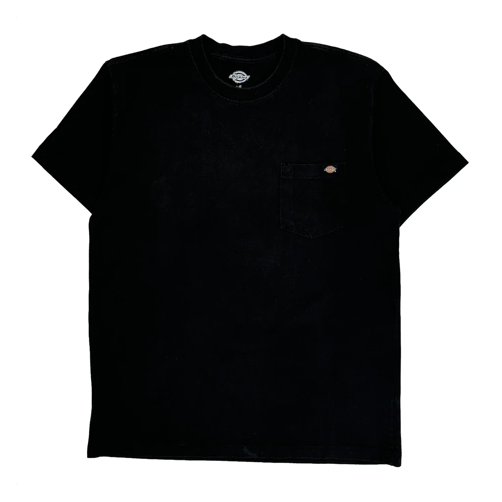 Dickies T-Shirt - Large Black Cotton