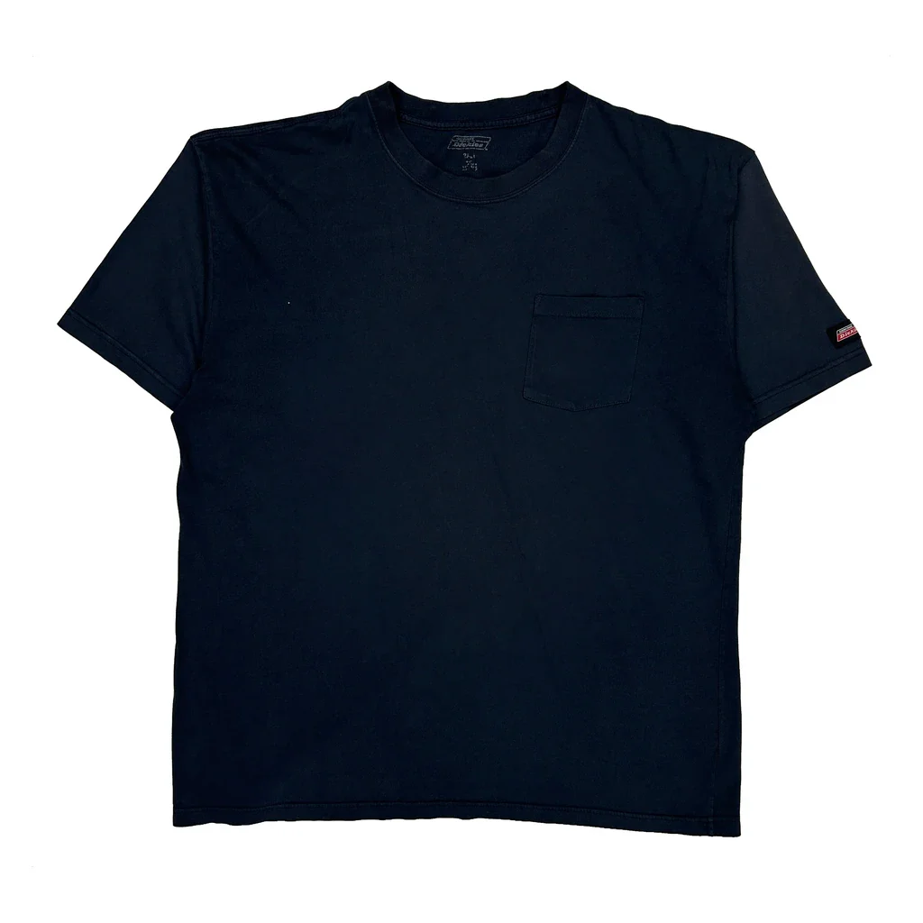 Dickies T-Shirt - Large Black Cotton
