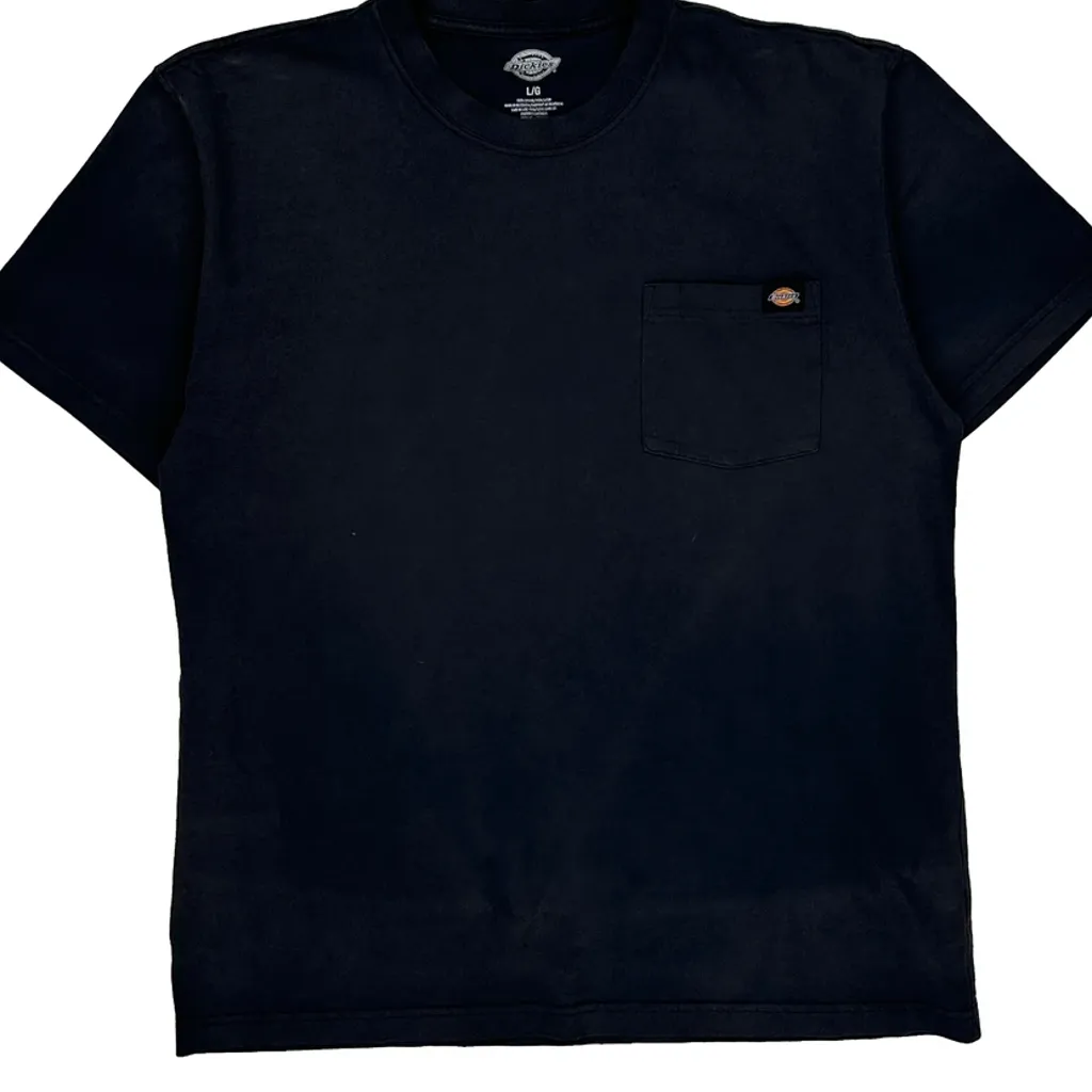 Dickies T-Shirt - Large Black Cotton - Image 5