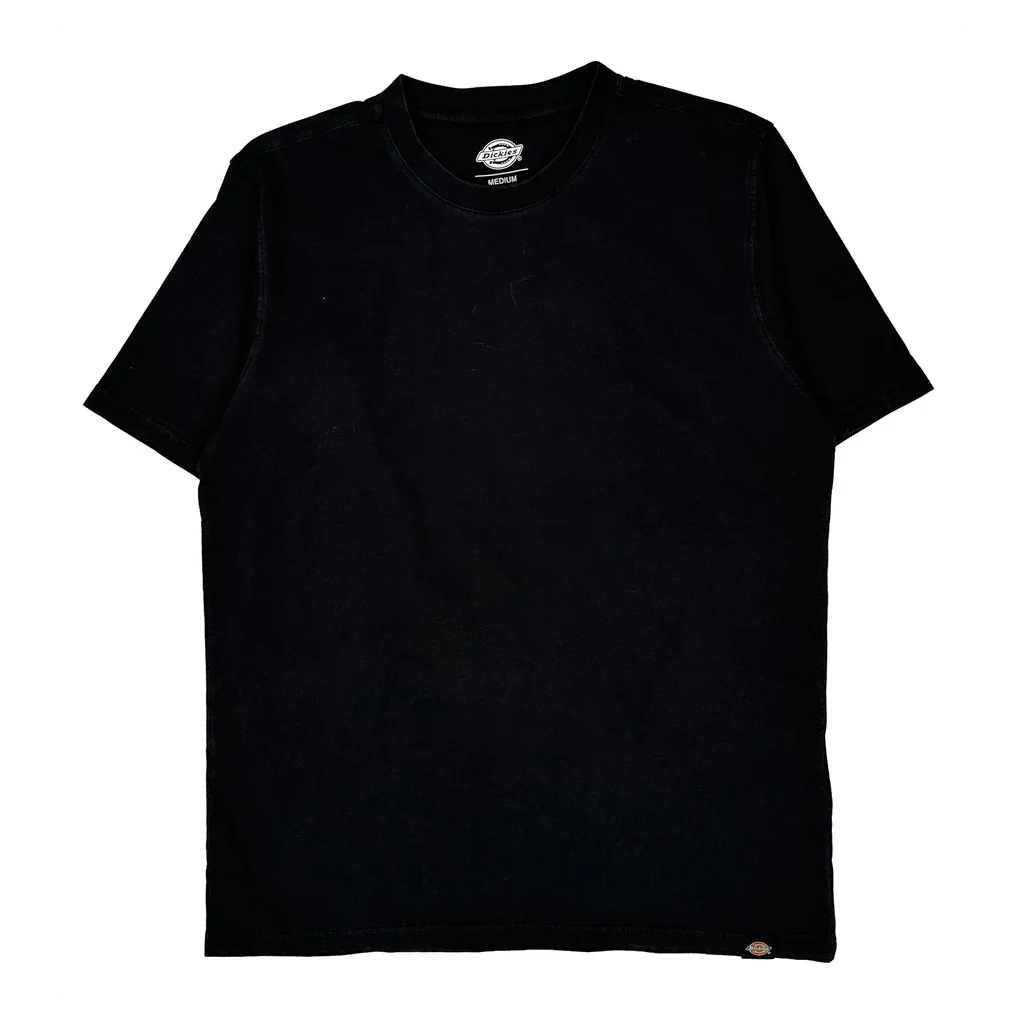 Dickies T-Shirt - Medium Black Cotton