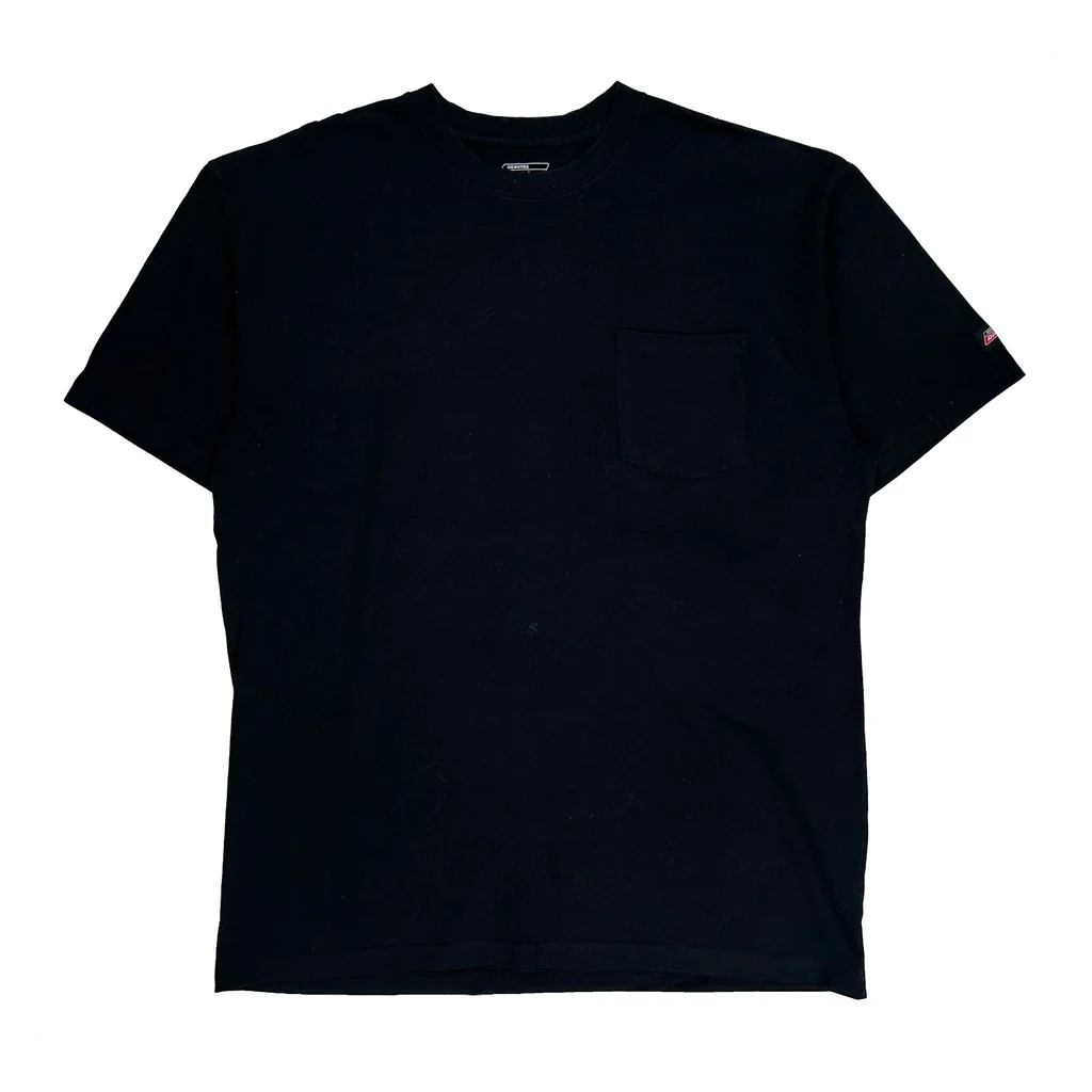 Dickies Tall T-Shirt - XL Black Cotton