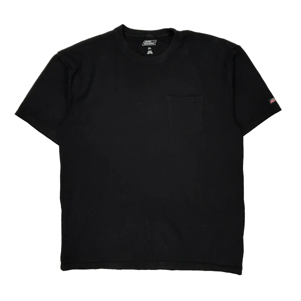 Dickies Tall T-Shirt - 2XL Black Cotton