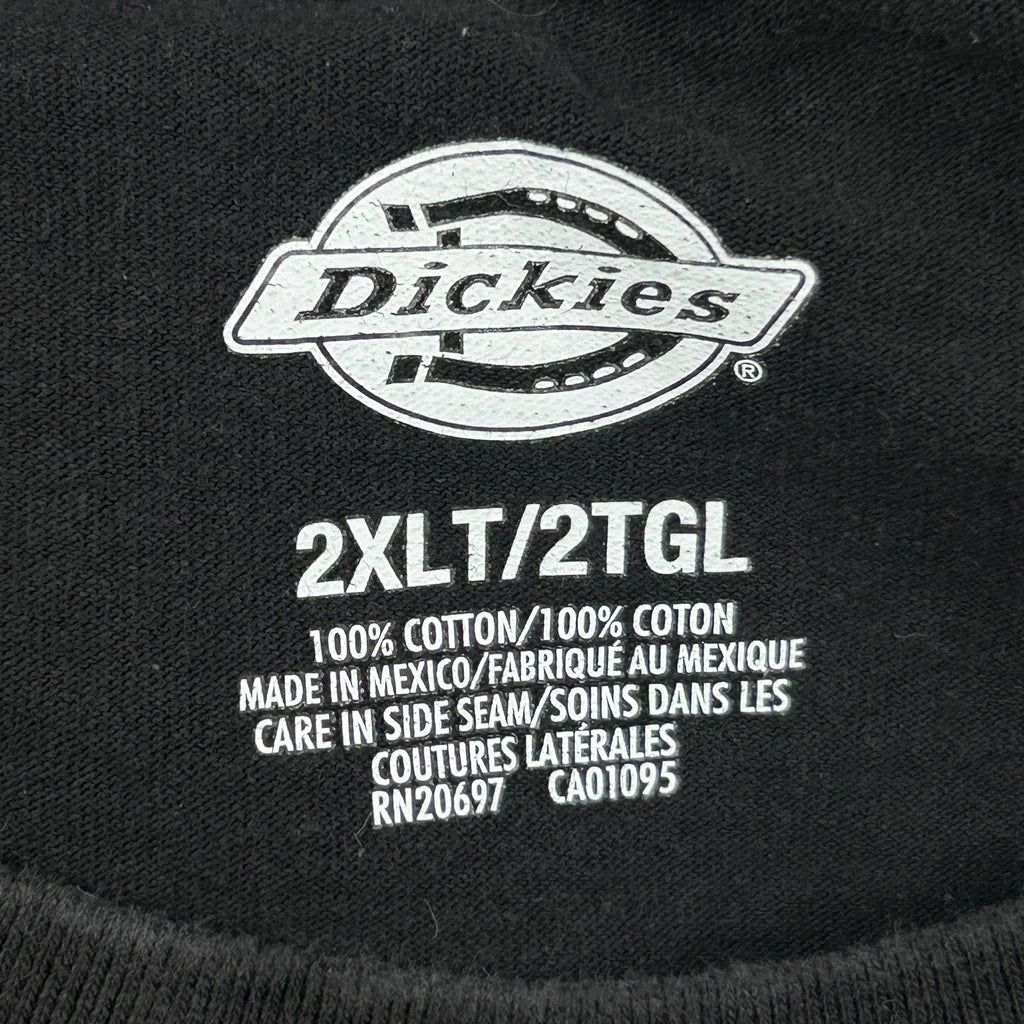 Dickies Tall T-Shirt - 2XL Black Cotton - Image 3