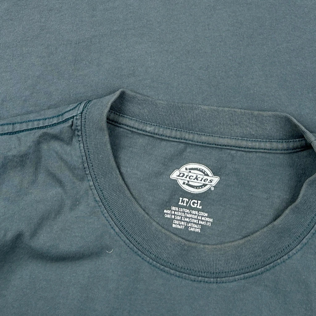 Dickies Tall T-Shirt - Large Blue Cotton - Image 3