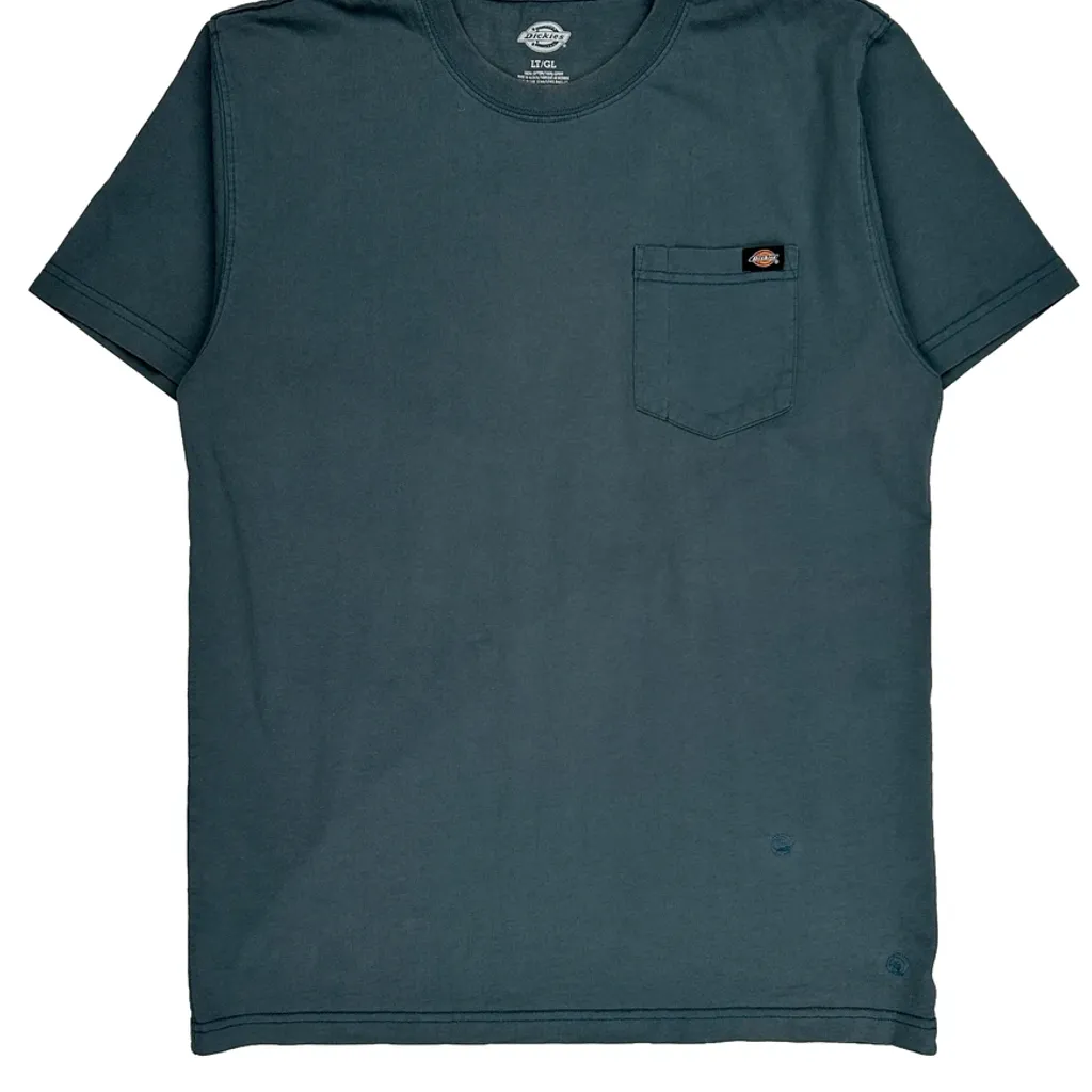 Dickies Tall T-Shirt - Large Blue Cotton - Image 4