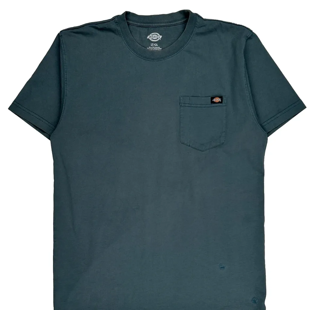 Dickies Tall T-Shirt - Large Blue Cotton - Image 5