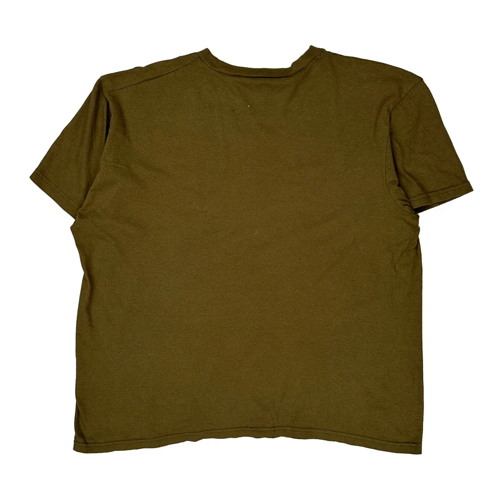 Dickies T-Shirt - Large Brown Cotton - Image 2