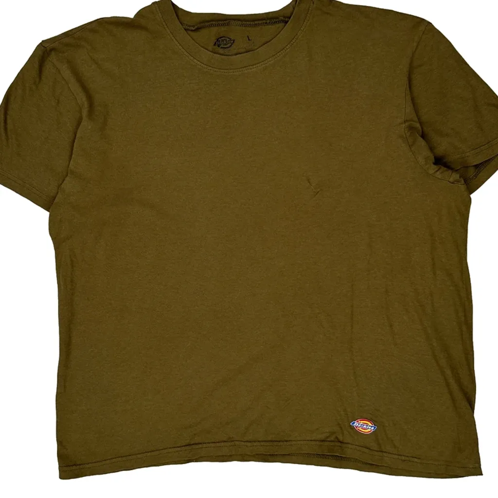 Dickies T-Shirt - Large Brown Cotton - Image 5
