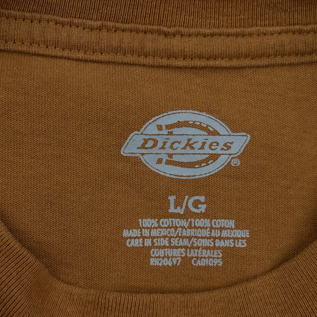 Dickies T-Shirt - Large Brown Cotton - Image 3