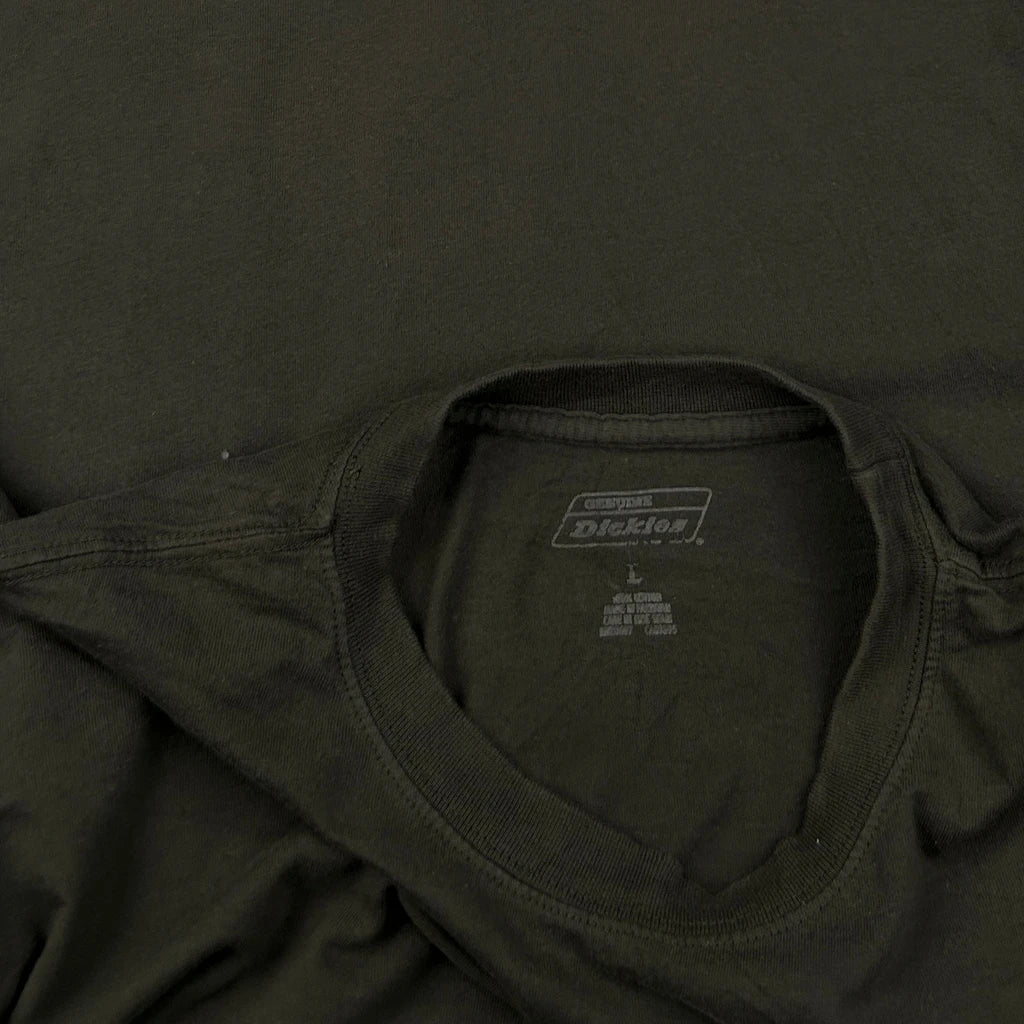 Dickies T-Shirt - Large Brown Cotton - Image 3