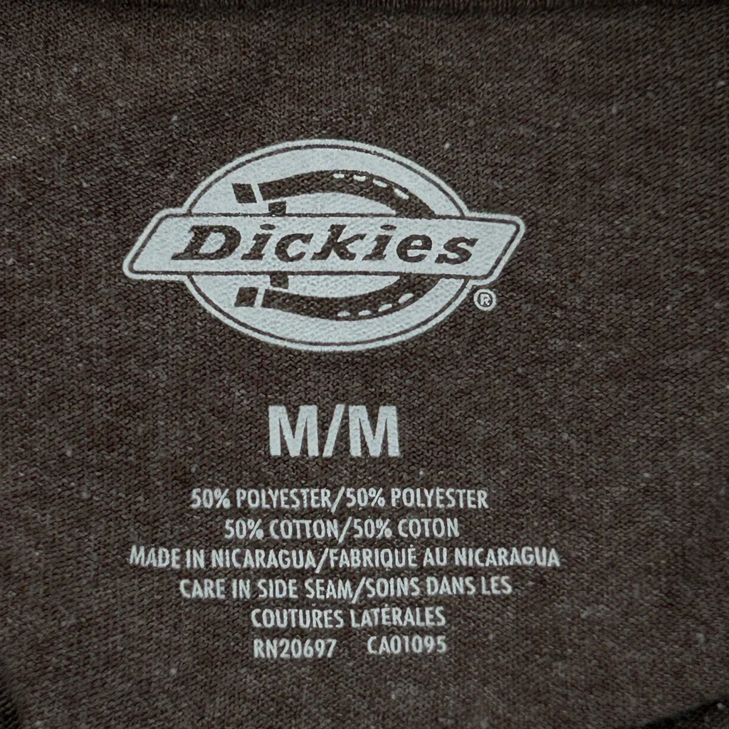 Dickies T-Shirt - Medium Brown Polyester Blend - Image 3
