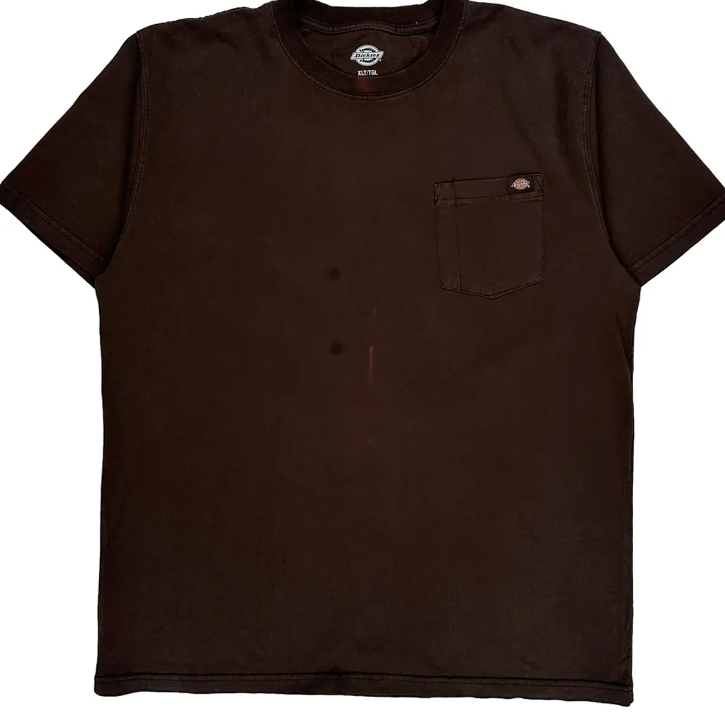 Dickies T-Shirt - XL Brown Cotton - Image 4