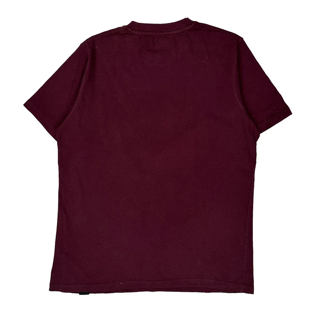 Dickies T-Shirt - Small Burgundy Cotton - Image 2