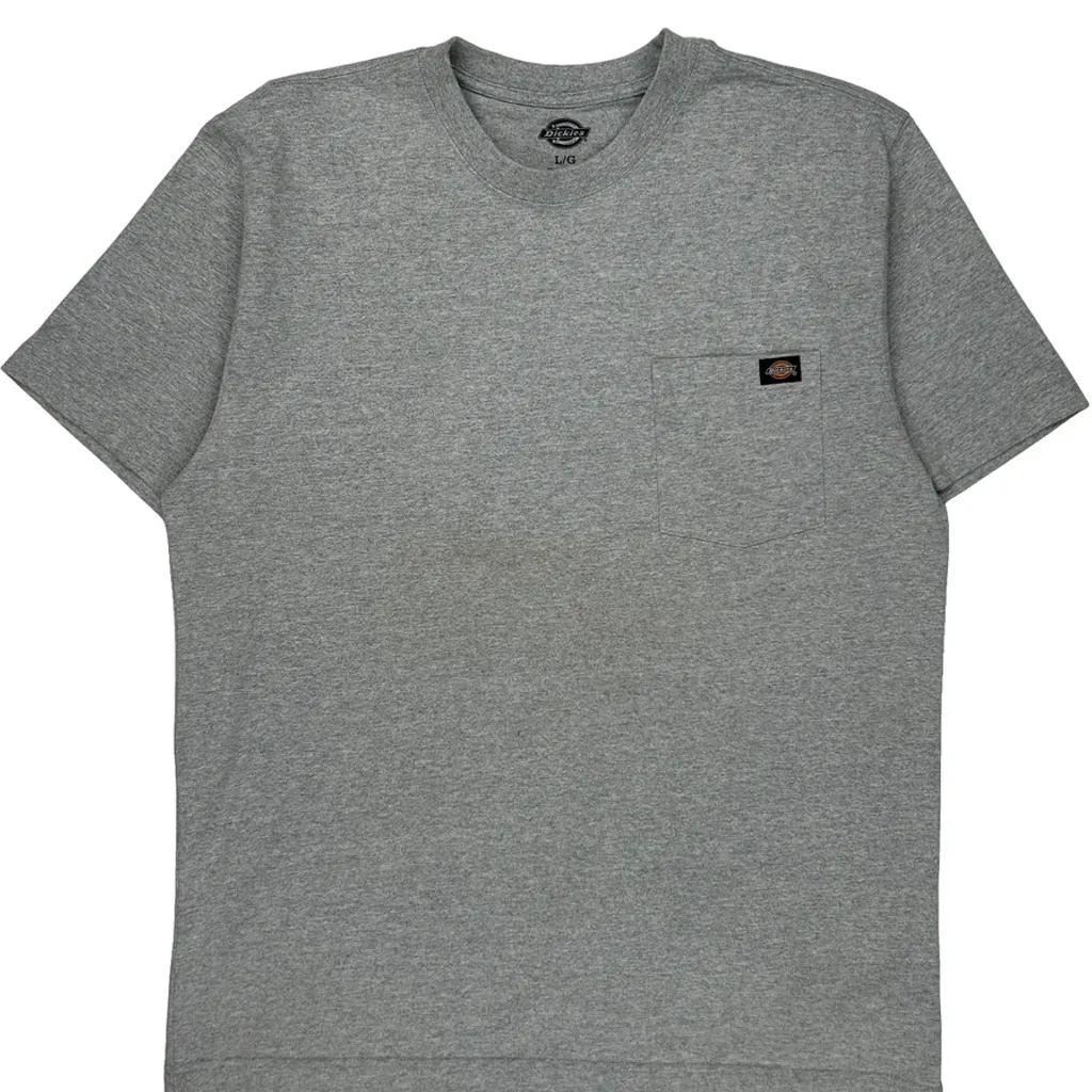 Dickies T-Shirt - Large Gray Cotton Blend - Image 4