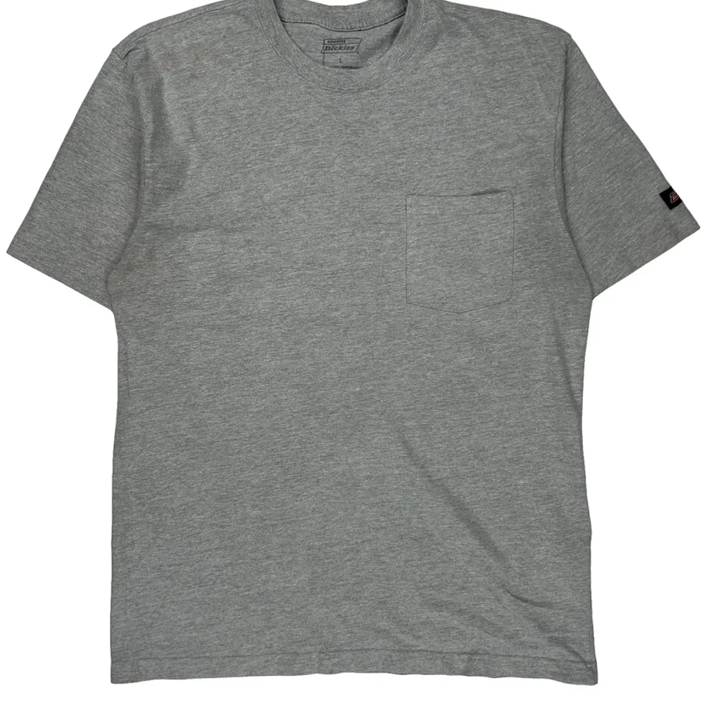 Dickies T-Shirt - Large Gray Cotton - Image 5