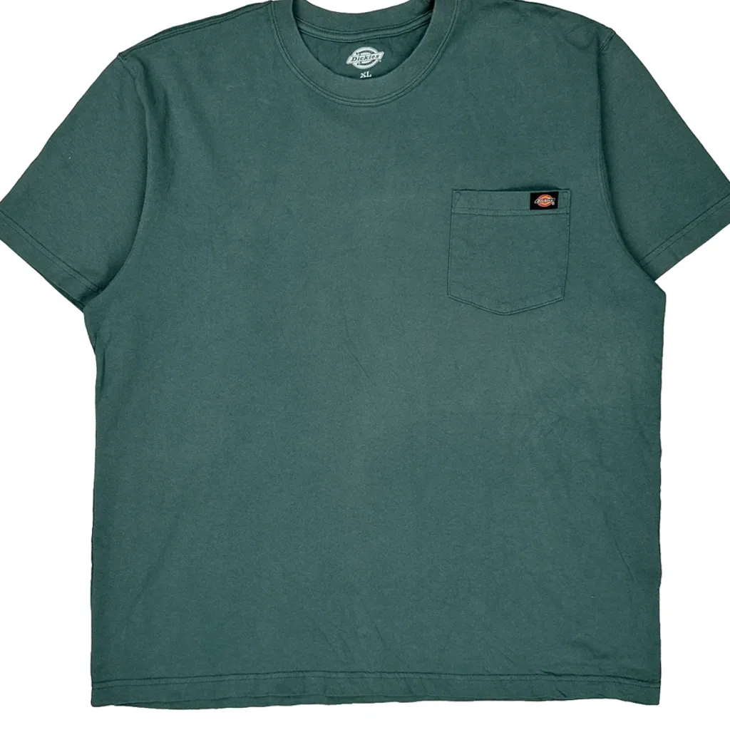 Dickies T-Shirt - XL Green Cotton - Image 4