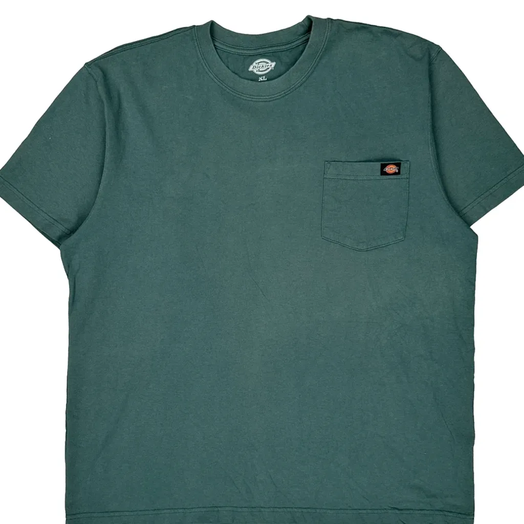 Dickies T-Shirt - XL Green Cotton - Image 5