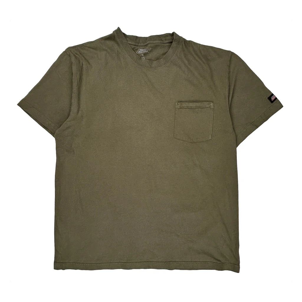 Dickies T-Shirt - XL Green Cotton