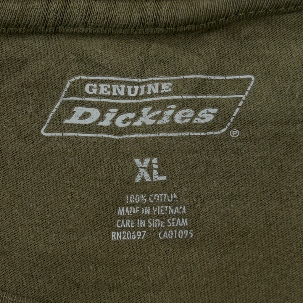 Dickies T-Shirt - XL Green Cotton - Image 3