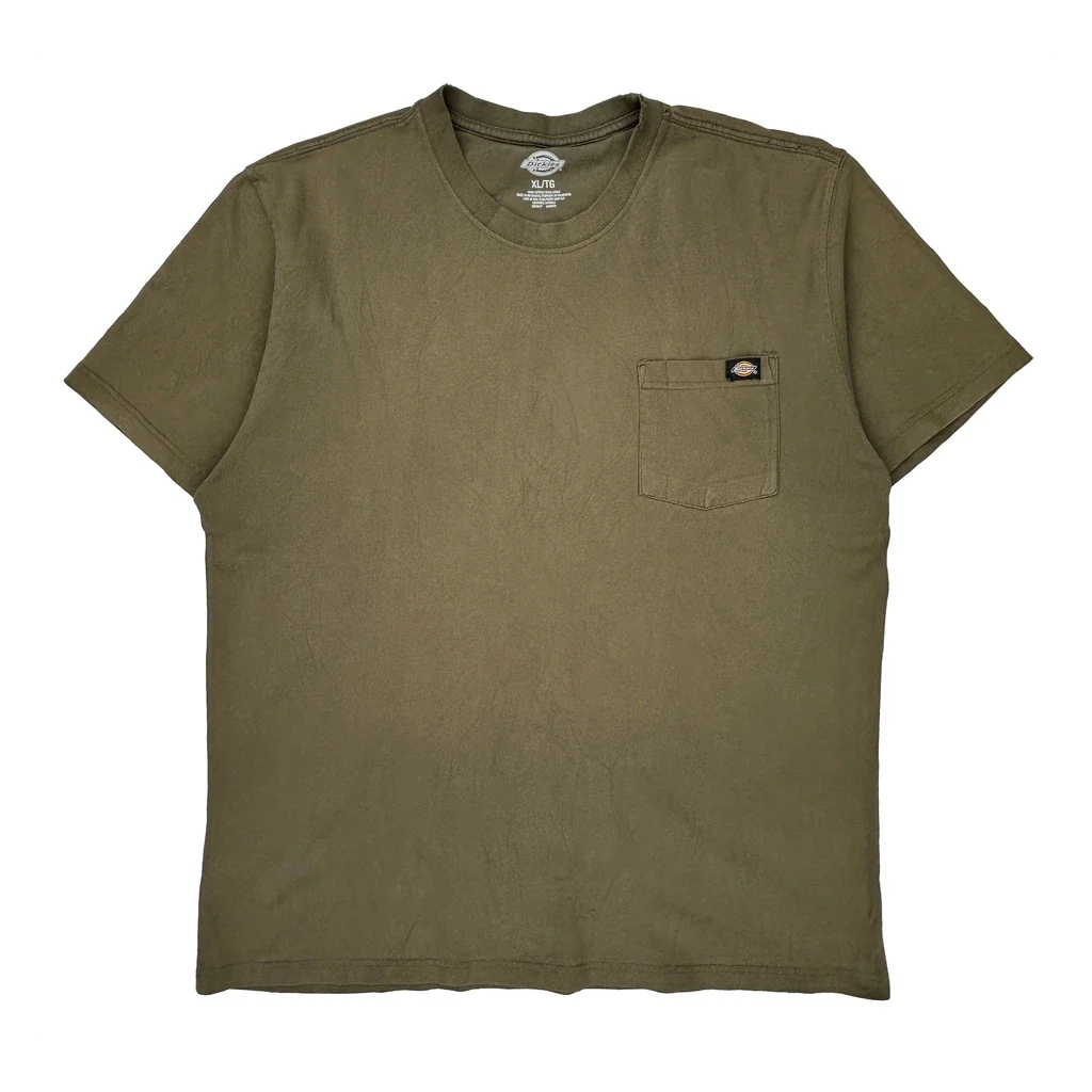 Dickies T-Shirt - XL Green Cotton