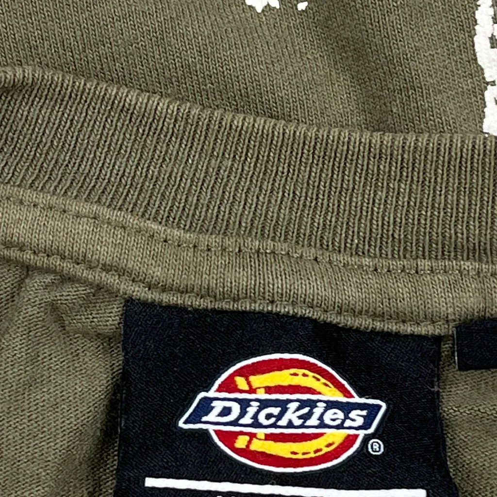 Dickies Graphic T-Shirt - XL Green Cotton - Image 3